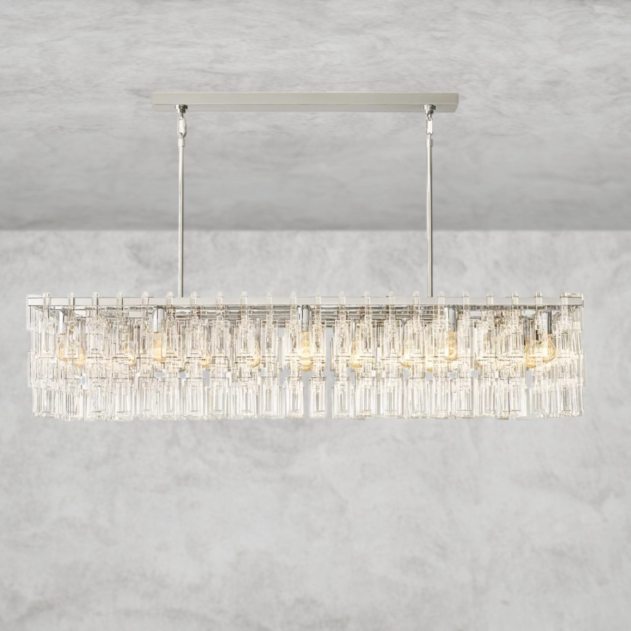 Marignan Rectangular Chandelier 60"